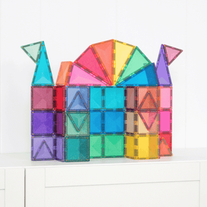 Connetix Magnetic Tiles "Glitter Castle Pack", 48 Pieces