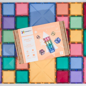 Connetix Magnetic Tiles "Pastel Square Pack" 40 pièces