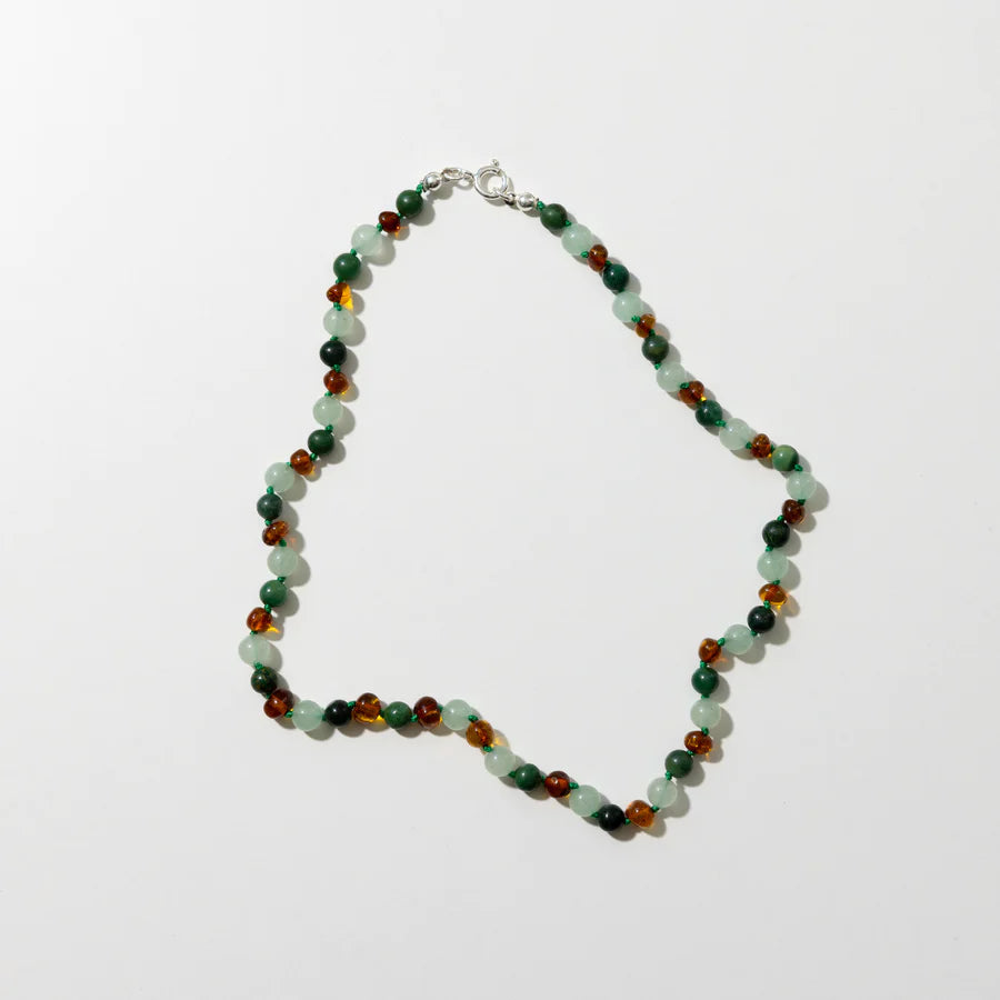Nirrimis Bernsteinkette "Moss" Adult
