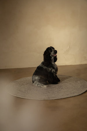 Tapis Muskhane "Kali" Pierre claire