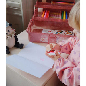 Konges Sløjd Bastelset – Creative ART Caddy | Glitter Rose