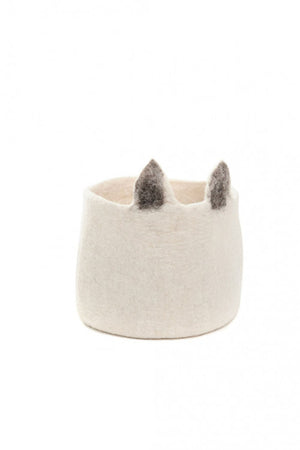 Muskhane Pasu Foxy Aufbewahrungskorb aus Filz in Natural