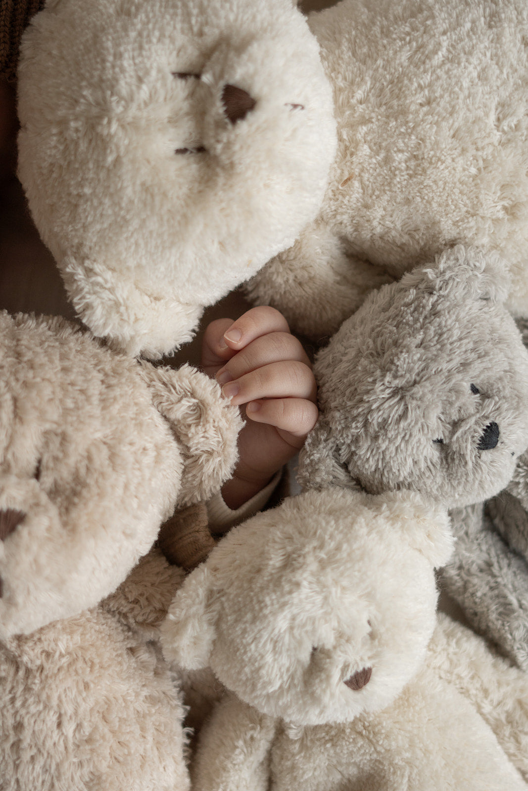 Moonie Teddybär mit Licht 2.0 "Organic Humming Bear" | Sand