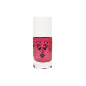 Mermaid 3 Nail Polishes Set – 3 kinderfreundliche wasserbasierte Nagellacke: Merlin Blau, Polly klarer rosa Glitter, Sissi rosa Glitter, vegan und cruelty-free