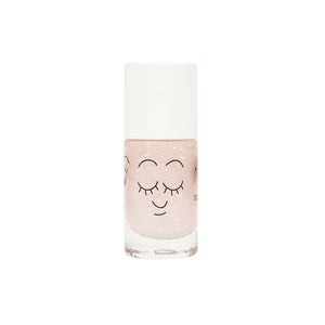 Mermaid 3 Nail Polishes Set – 3 kinderfreundliche wasserbasierte Nagellacke: Merlin Blau, Polly klarer rosa Glitter, Sissi rosa Glitter, vegan und cruelty-free