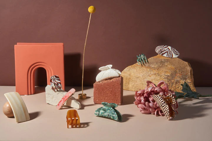 Machete Haarklammer Midi Checker