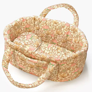 Minikane Puppen-Tragekorb Indienne Rosée mit Kissen und Seitentasche für Babies, Gordis und Cuties