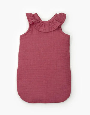 Minikane doll sleeping bag with collar | Raspberry
