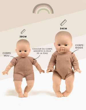 Minikane Baby-Puppe "Mateo" mit Stoffkörper 28cm