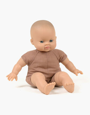 Minikane Baby-Puppe "Mae" mit Stoffkörper 28cm