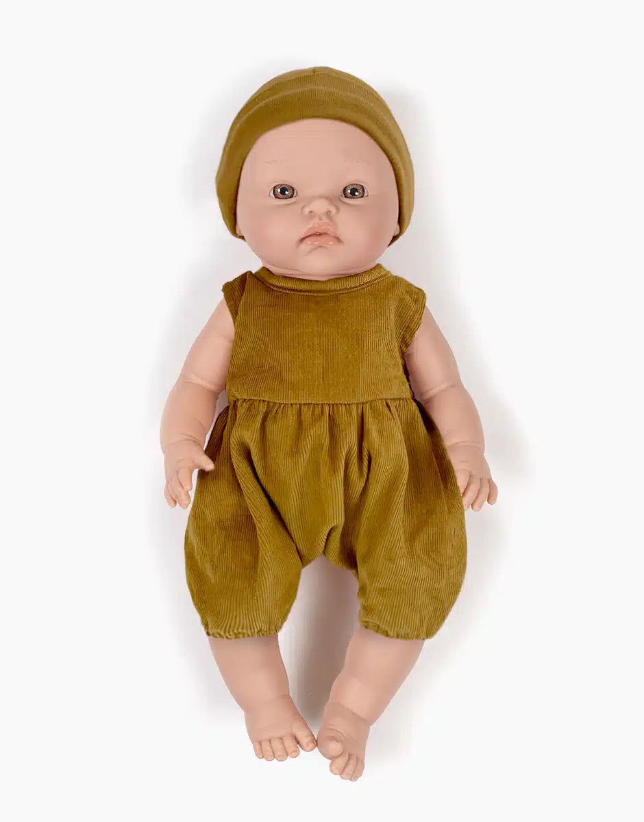 Minikane Puppe "Octave" 36cm mit Strampler | Mütze