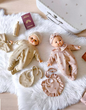 Minikane Babies Vintage-Koffer "Kit de Naissance” Rosa