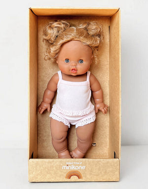 Minikane Gordi Puppe "Louise" 34 cm mit Unterkleid
