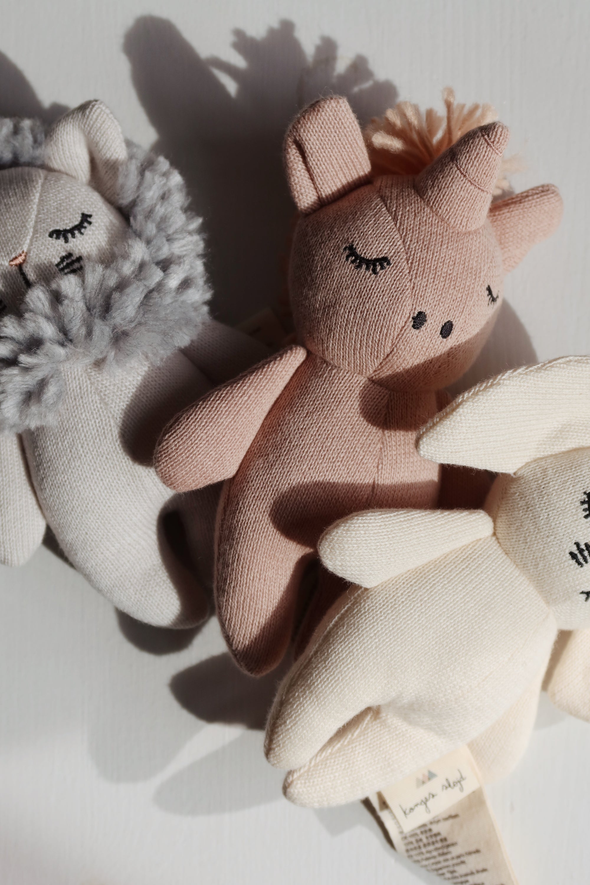 Konges Sløjd Babyrassel Mini Unicorn | Rose Fawn