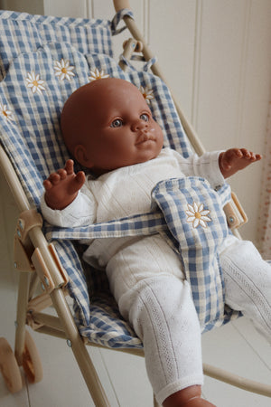 Konges Sløjd Puppen-Buggy "Doll Stroller Captains Blue Check"