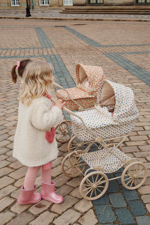 Konges Sløjd Puppenwagen "Doll Pram Ma Grand Cerise Glitter"
