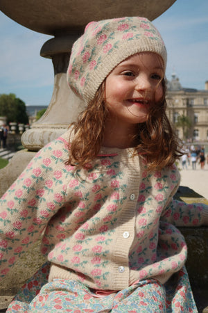 Konges Sløjd Strickjacke aus Merinowolle "Belou" Rose