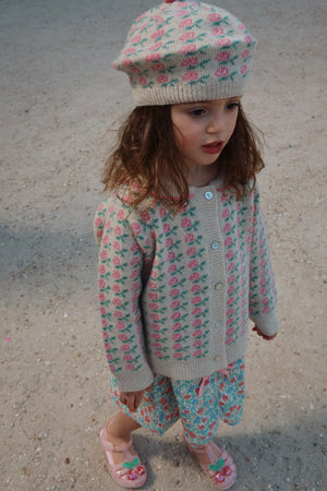 Konges Sløjd Strickjacke aus Merinowolle "Belou" Rose