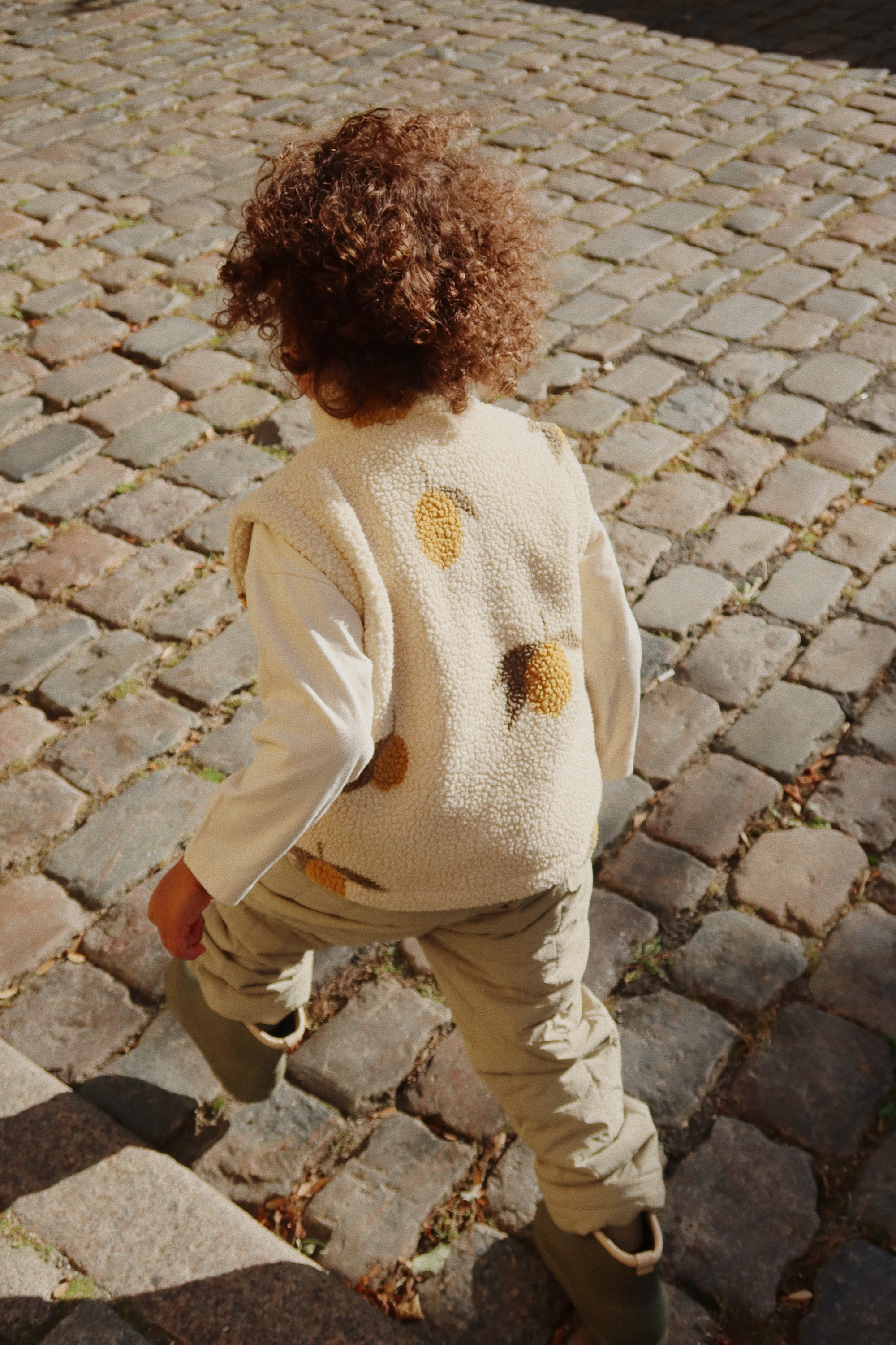 Konges Sløjd Fleece Weste Teddy "Jody" Mon Grand Citron