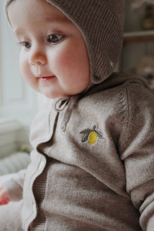 Konges Sløjd Knitted Jumpsuit "Mattou" Light Brown