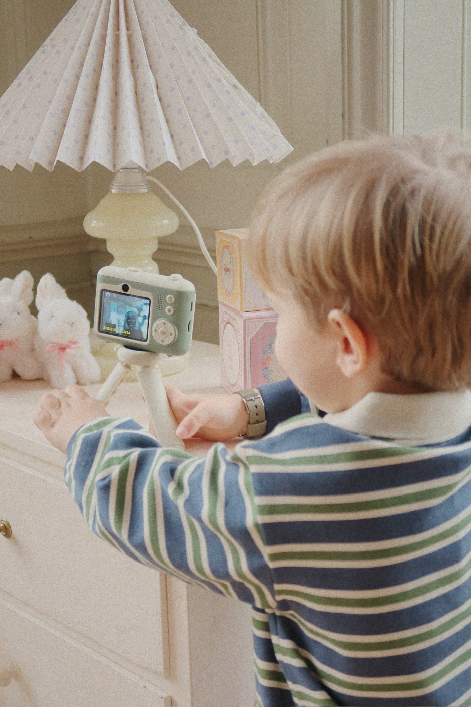 Konges Sløjd Polo Sweatshirt "Spotty" | Spellbound Stripe