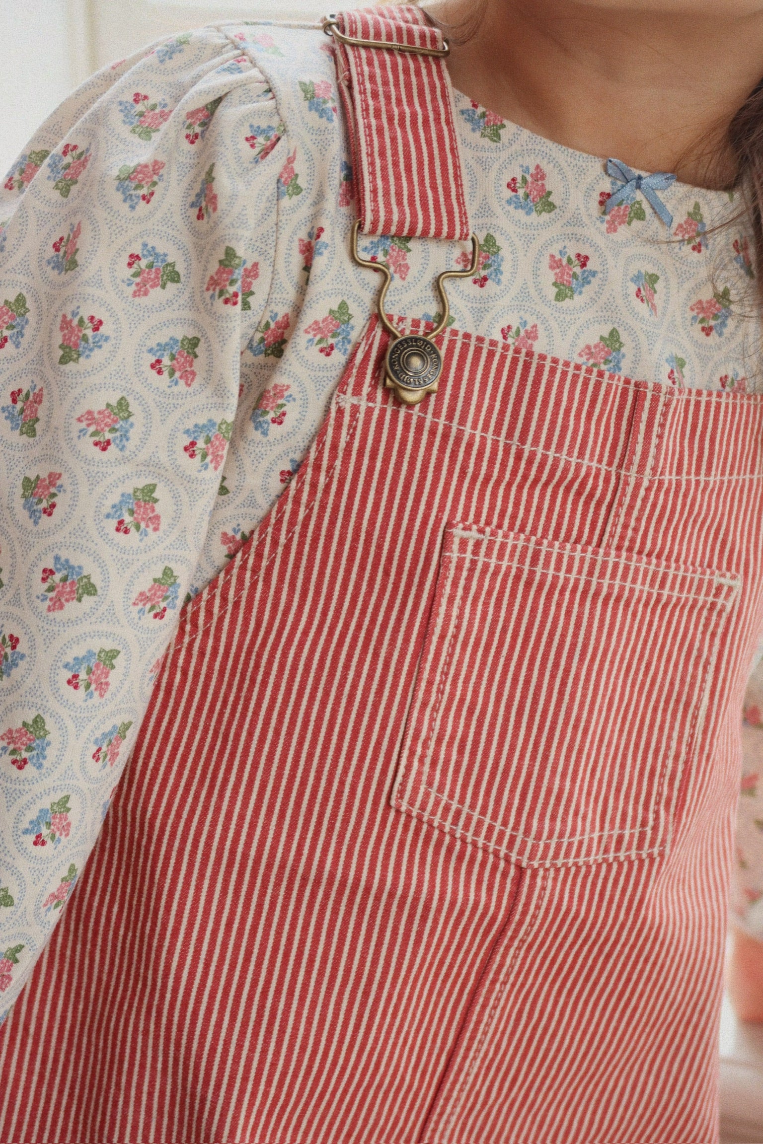 Konges Sløjd Trägerkleid "Luc Spencer" | Milk Rouge Stripe