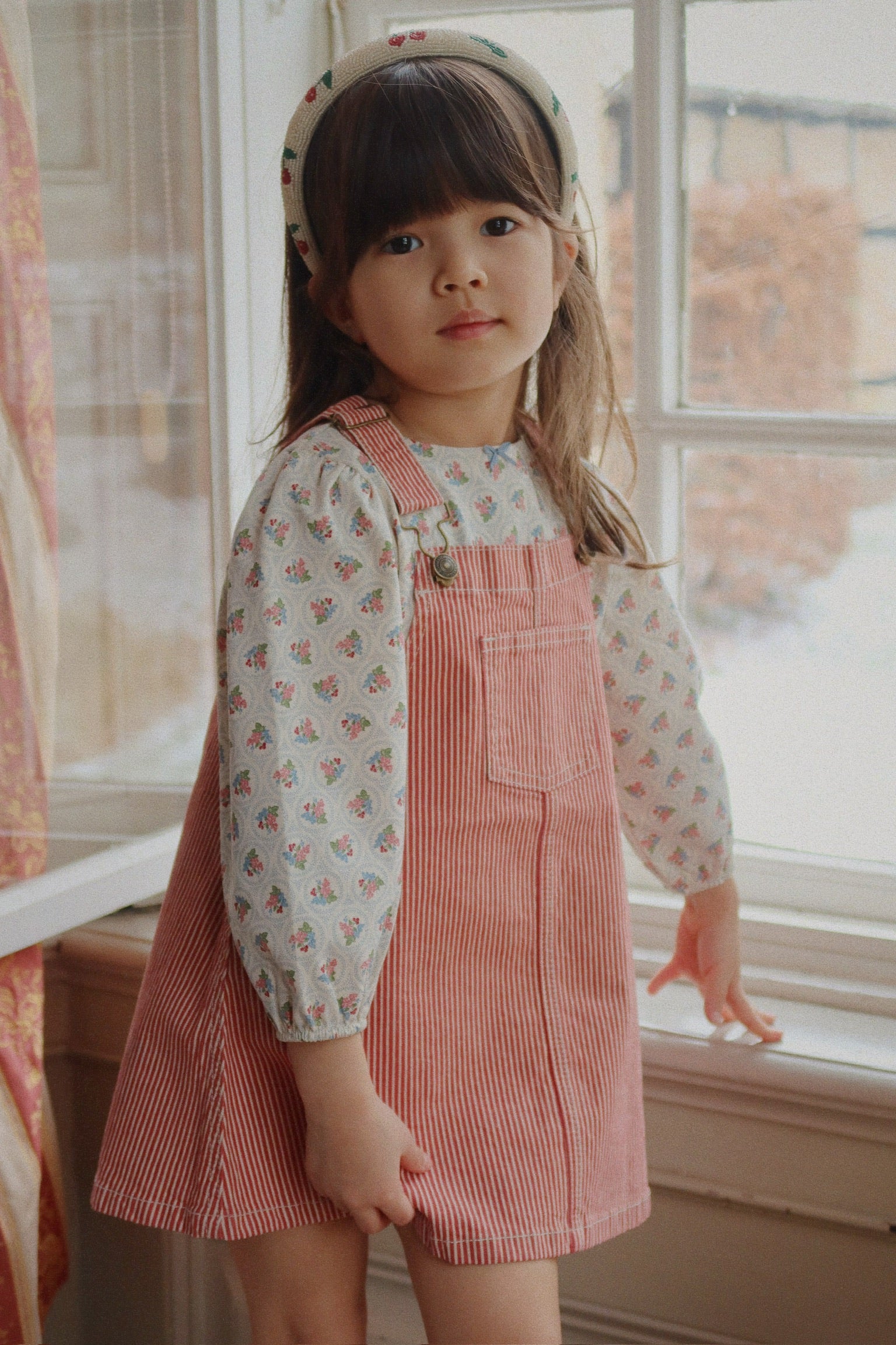 Konges Sløjd Trägerkleid "Luc Spencer" | Milk Rouge Stripe