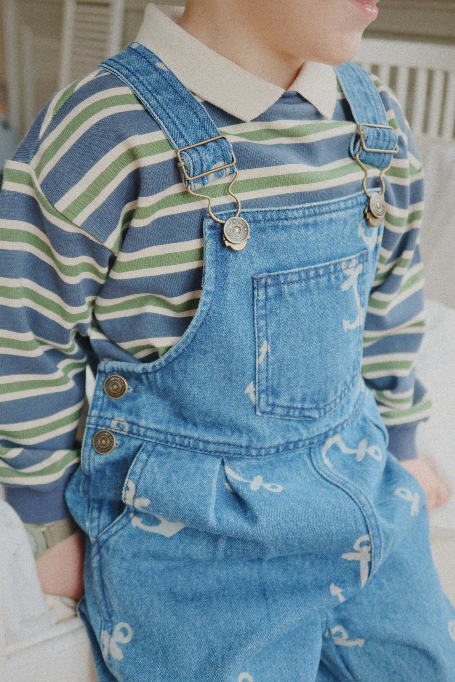 Konges Sløjd Polo Sweatshirt "Spotty" | Spellbound Stripe