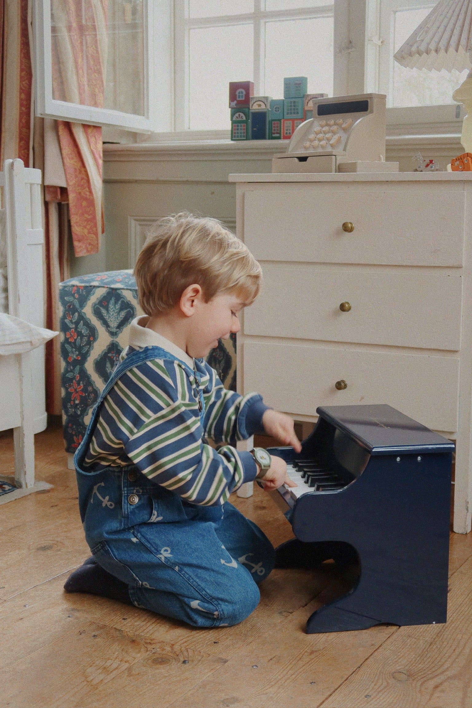 Konges Sløjd Polo Sweatshirt "Spotty" | Spellbound Stripe