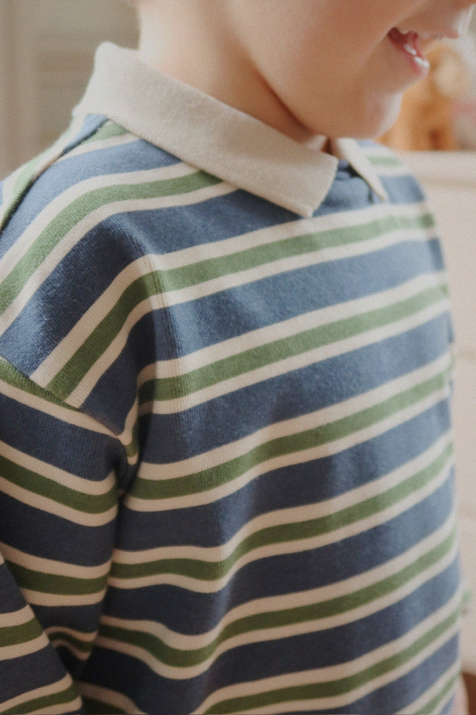 Konges Sløjd Polo Sweatshirt "Spotty" | Spellbound Stripe