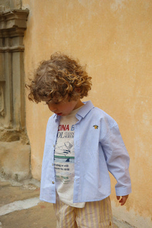 Konges Sløjd T-Shirt „Era“ | Off White/Piscina