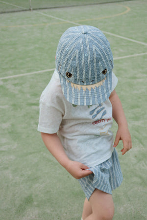 Konges Sløjd Cap "Elliot Shark" | Trio Bleu Stripe