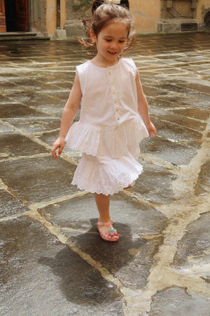 Konges Sløjd Kleid "Evelina" | Bright White