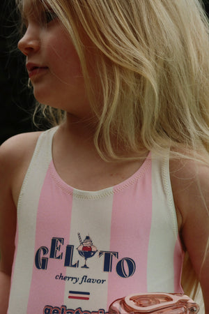 Maillot de bain Konges Sløjd "Pomia" | Candy Rose Stripe