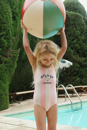 Maillot de bain Konges Sløjd "Pomia" | Candy Rose Stripe