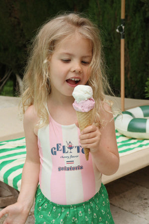 Maillot de bain Konges Sløjd "Pomia" | Candy Rose Stripe