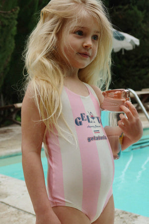 Maillot de bain Konges Sløjd "Pomia" | Candy Rose Stripe