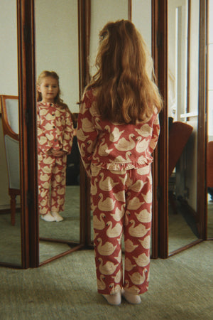 Konges Sløjd Hose – Magot Frill Pants GOTS | Swan Rose