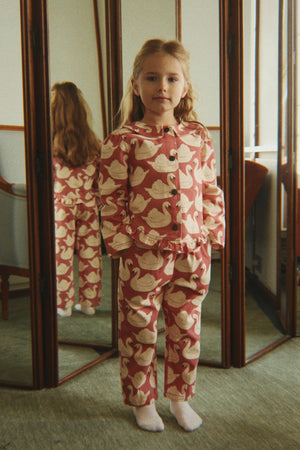 Konges Sløjd Hose – Magot Frill Pants GOTS | Swan Rose