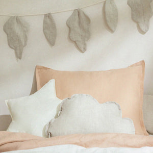 Nobodinoz Linen Cushion "Cloud" Greige