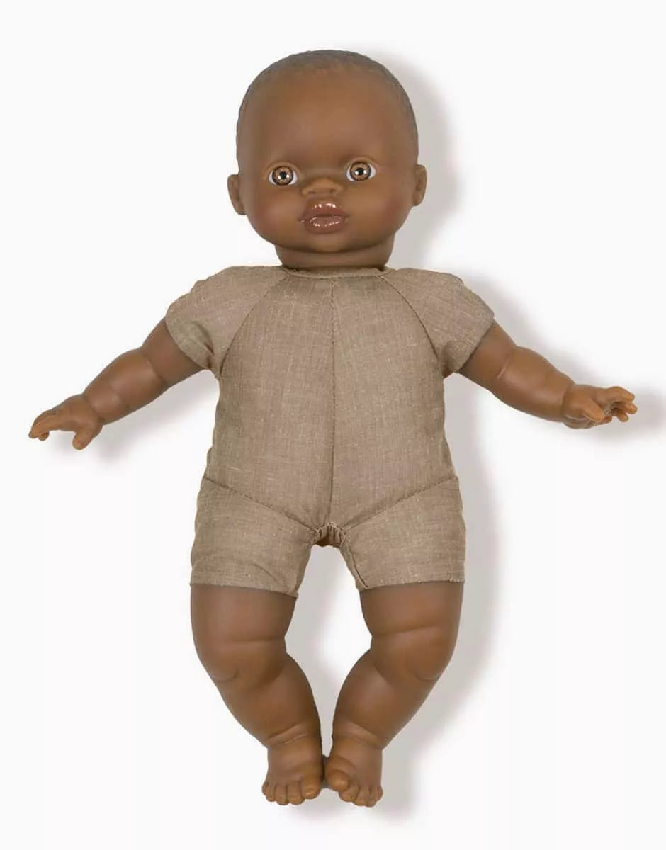 Minikane Baby-Puppe "Ondine" mit Stoffkörper 28cm