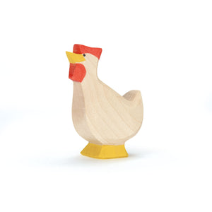 Ostheimer Holztier – Huhn weiss hoch
