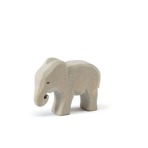 Ostheimer Holztier Elefant klein fressend – Holz Tier Safari Spielzeug Kinde