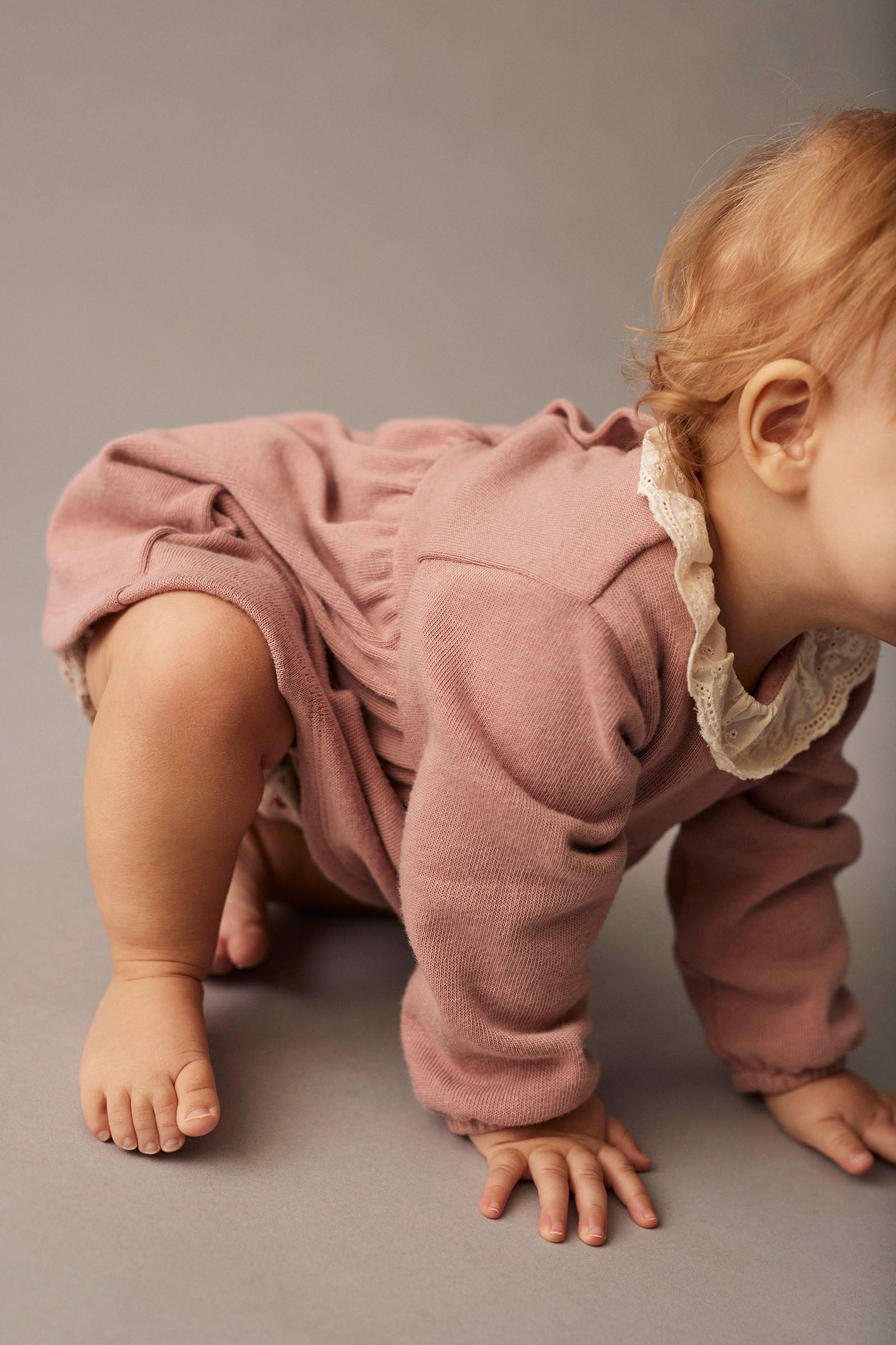 Cozmo Baby-Kleid "Florida" | Silver Pink