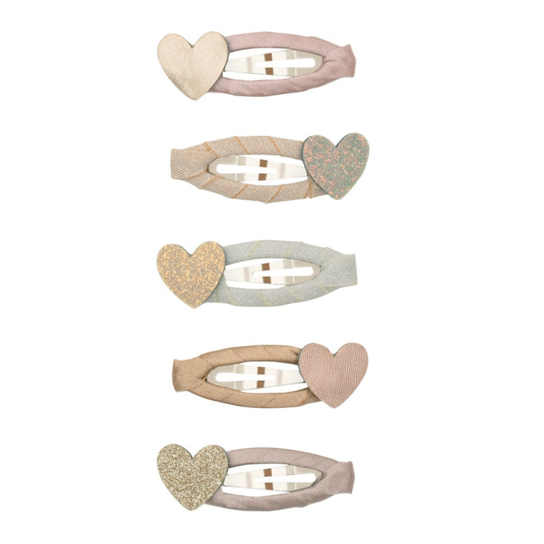 Mimi & Lula Mini Haar-Clic Clacs Clips "Hearts"