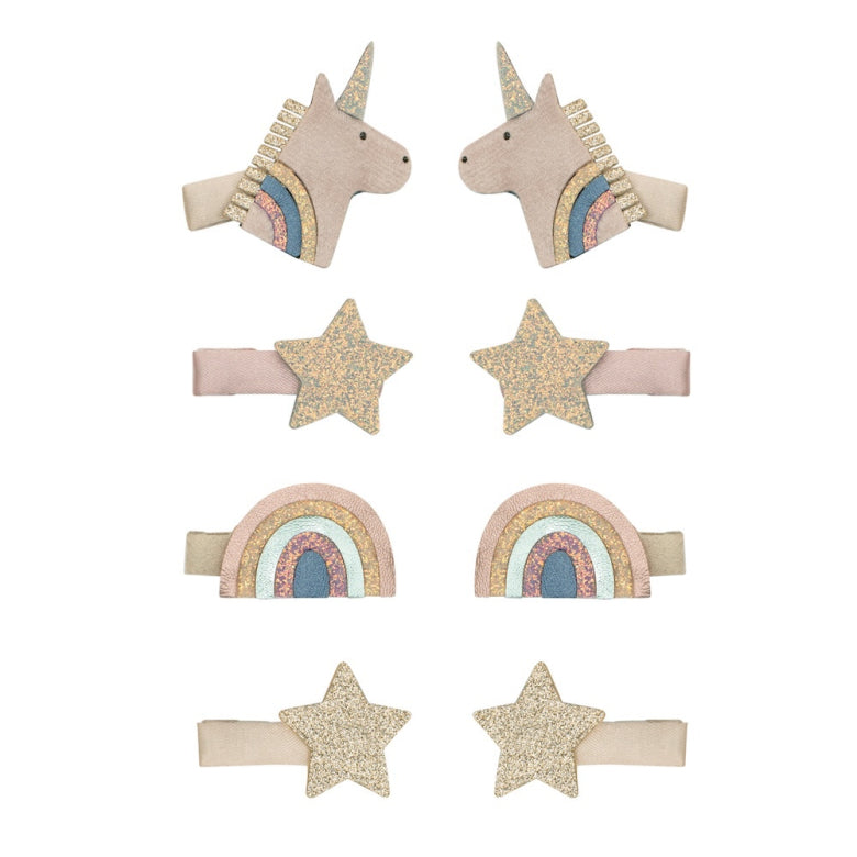 Mimi & Lula Mini Haar-Clips "Celeste Unicorn"