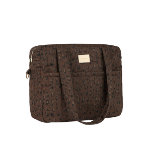 Nobodinoz Kinderwagentasche Hyde Park Leonie Brown Wickeltasche Buggy Baby