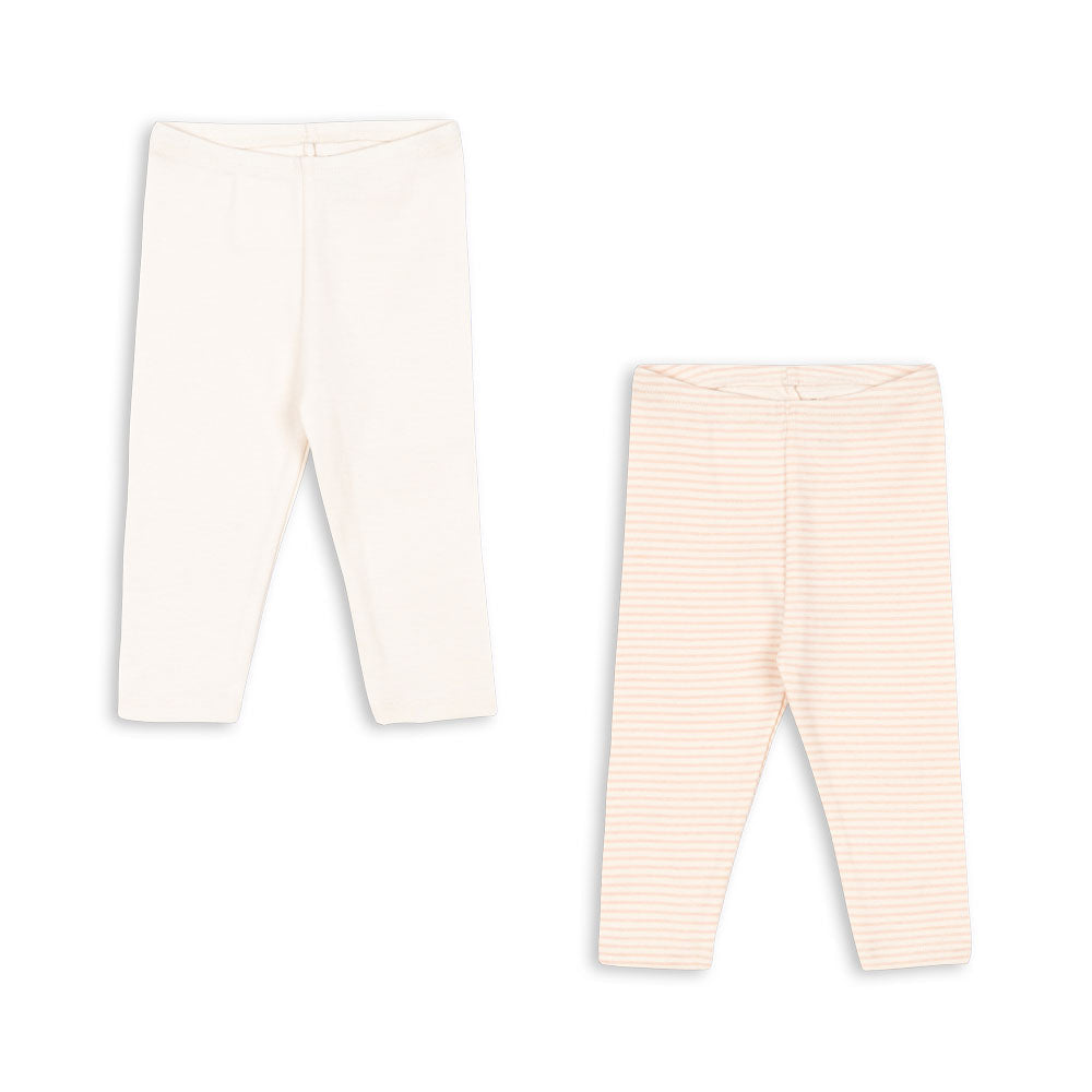 Konges Sløjd Jerseyhose "Fio Stripe" 2er Set | Blush Mix