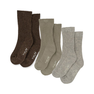 Konges Sløjd Socken gerippt 3er Pack