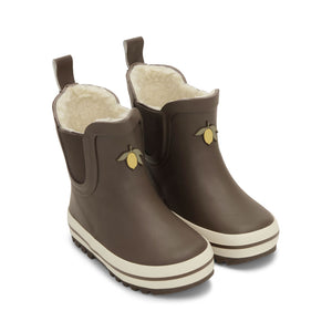 Konges Sløjd Regenstiefel tief "Chocolate Brown"